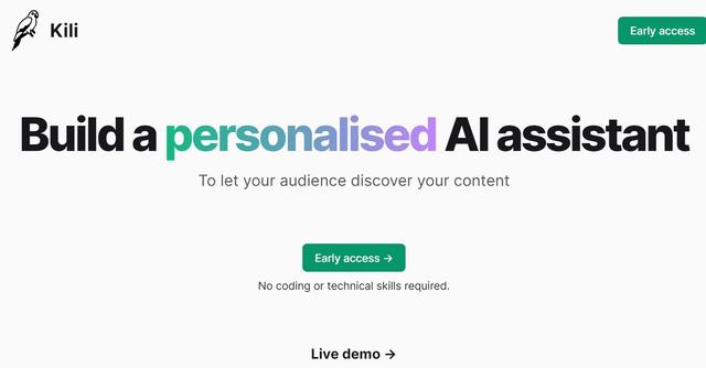 Kili - Create personalized experiences without coding