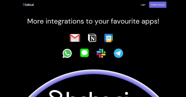 Babs - Babs is an AI-powered personal assistant that helps users manage their daily tasks and communications.