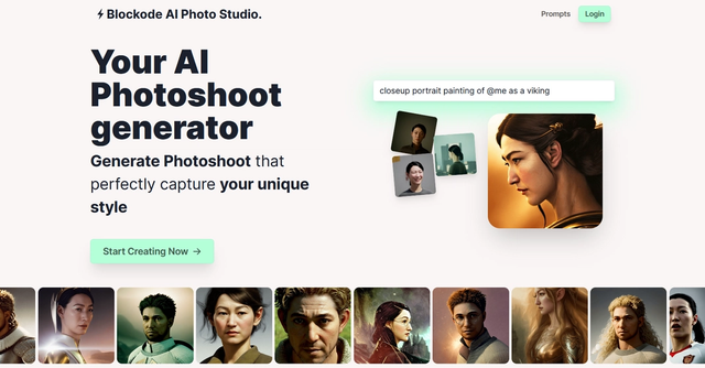 Blockode AI Photo Studio - Generate Photoshoot that perfectly capture your unique style