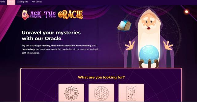 Ask Oracle - Ask the Oracle anything you want to know about the stars!