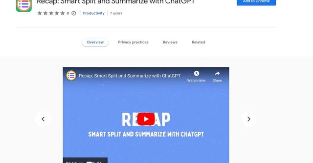 Recapext - An Open-source browser extension let you easily summarize any portion of any webpage with ChatGPT