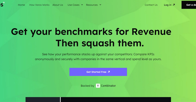 VarosAI - Benchmark your conversions and retentions