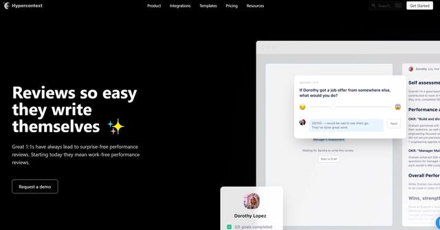 Hypercontext - Automated feedback & meetings for business performance.