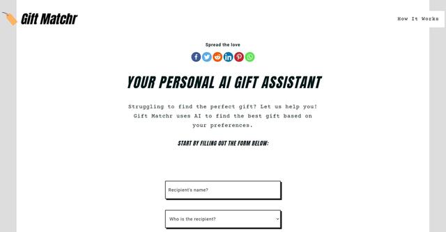 Gift Matchr - Your personal AI gift Assistant