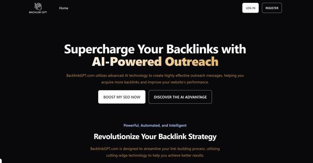BacklinkGPT - Personalized outreach and backlink management platform.