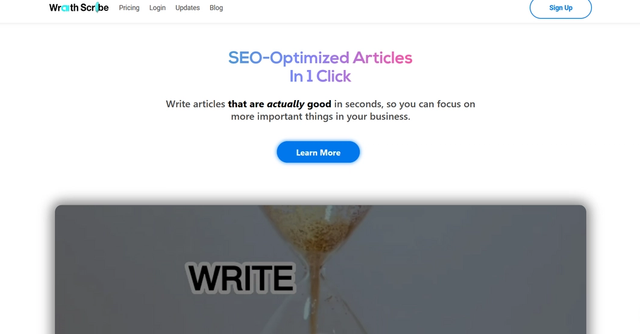 Wraith Scribe - SEO-optimized articles in 1 click. With advanced AI-powered editor to polish your blog posts in minutes.