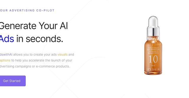 AdswithAI - Generate AI-powered ads visuals and captions in seconds