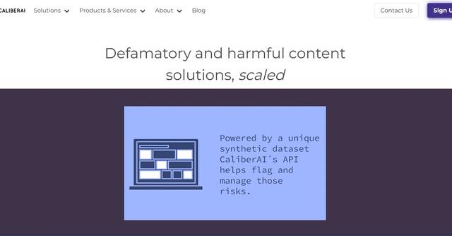CaliberAI - Reduce defamation risk with AI-powered content flagging and custom thresholds.