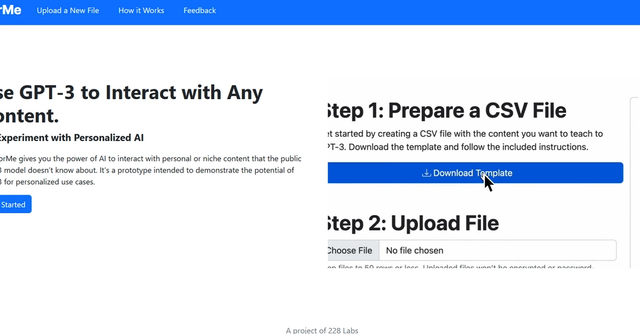 GPT For Me - Use GPT-3 to Interact with Any Content. An Experiment with Personalized AI