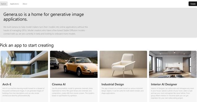 Genera.so - Launch generative image applications in minutes