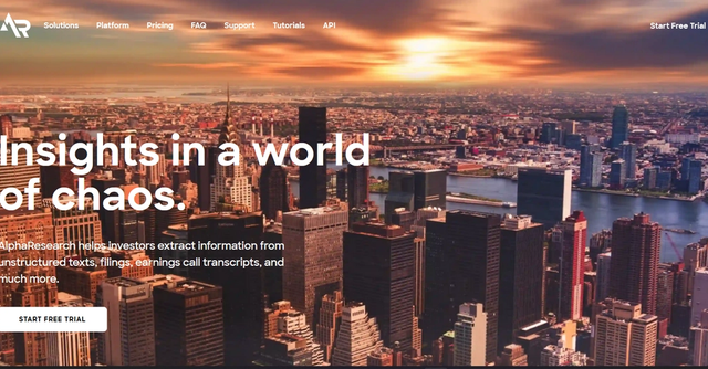 AlphaResearch - Helping investors extract information from unstructured data
