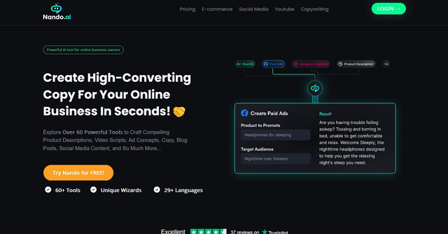 Nando AI - Create professional high-converting copy in minutes
