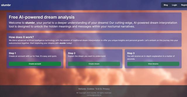 Slumbr - Interpreted dreams for personal growth.