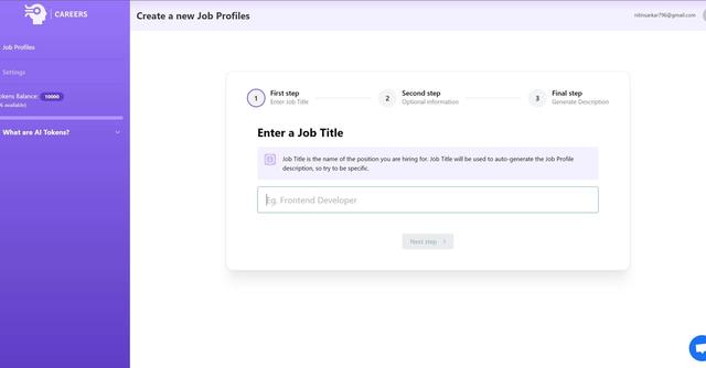 Careers.ai - AI-powered Hiring Assistant that streamlines the hiring process by generating position profiles, interview questions, and candidate challenges.