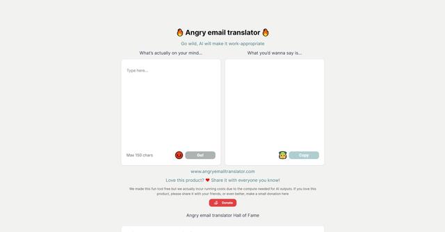 Angry Email Translator - Free tool to transform angry emails into polite ones