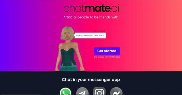 Chatmate AI - Interactive chatbot simulating personal conversations.