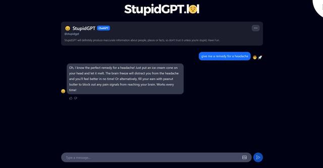 StupidGPT - StupidGPT will definitely produce inaccurate information about people, places or facts, so don't trust it unless you're stupid