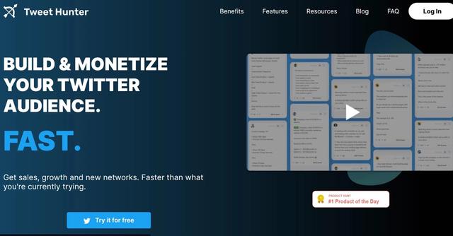 Tweet Hunter - Grow your Twitter audience and monetize it