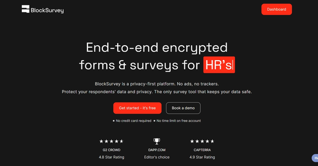 Block Survey - End-to-end encrypted forms & surveys