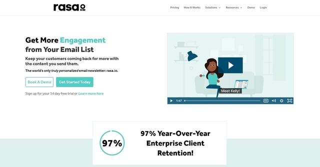 rasa.io - The rasa.io AI newsletter tool offers the world's only truly personalized email newsletter experience.