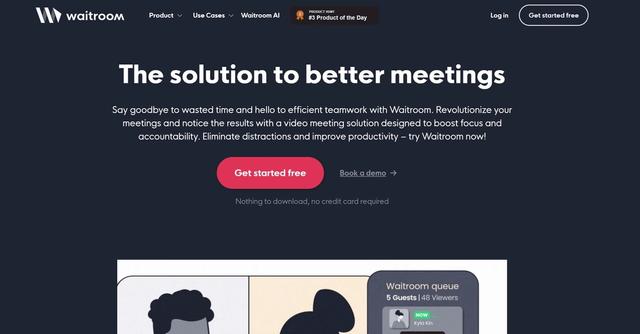 Waitroom - Waitroom, a video meeting solution designed for efficient teamwork and better meetings.