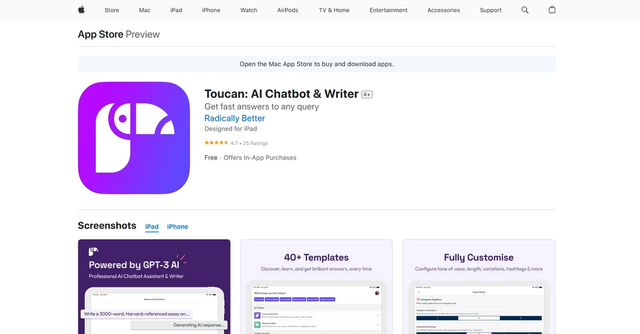 Toucan - AI Writer & Chatbot