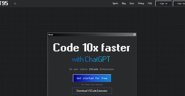 GPT95 - VSCode extension that uses ChatGPT