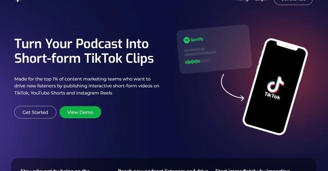 Audiolabs - Turn podcast into short-form videos ideal for Tiktok, YT Shorts and Reels