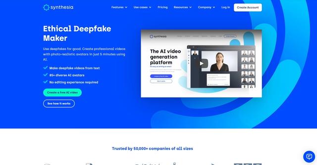 Deepfake Generator - Create professional videos with photo-realistic avatars using Deepfake Generator