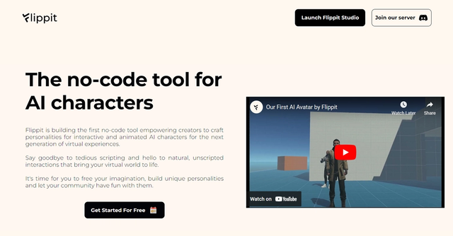 Flippit - Interactive avatars for virtual experiences.