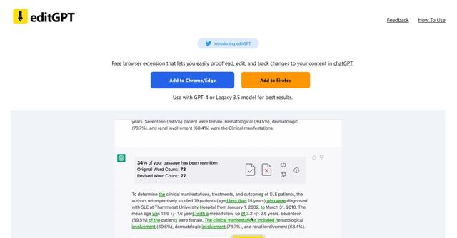 EditGPT - Proofreading and editing content with ease.