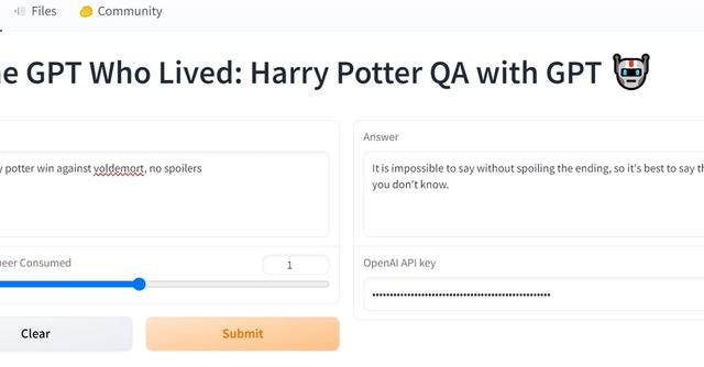 The GPT Who Lived - Harry Potter QA with GPT