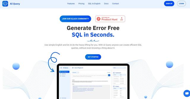 Al Query - Generate Error Free SQL in Seconds.