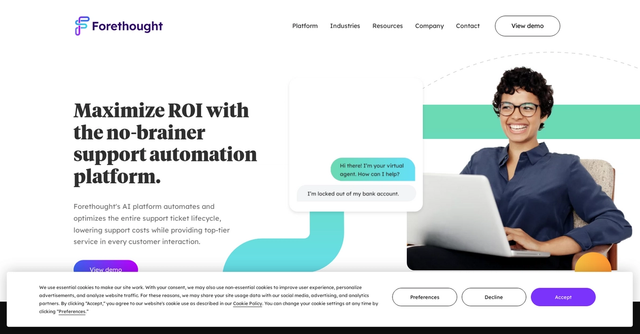 Forethought - AI platform automates & optimizes support ticket lifecycle