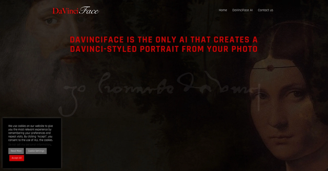 DaVinciFace - AI creates DaVinci-style portraits from photos.