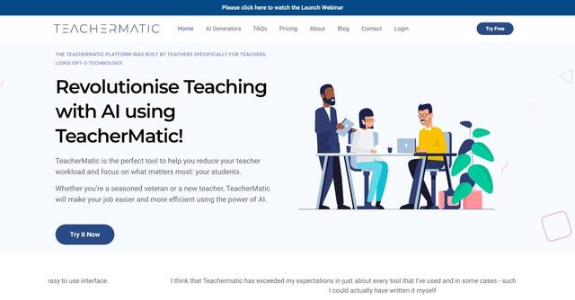 TeacherMatic - AI Tools for Teachers: Simplify Your Workload