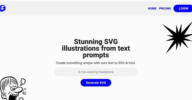 Illustroke - Generate unique SVG illustrations from text prompts