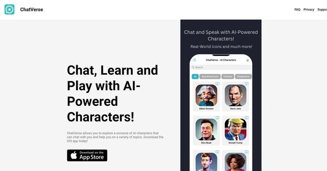 Chat Verse - Chat, Learn and Play with AI-Powered Characters!