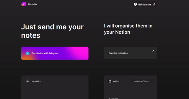 Notability.ai - Notability allows users to organize their notes in Notion