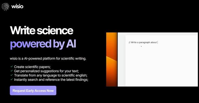 Wisio - Wisio is an AI-powered platform for scientific writing.