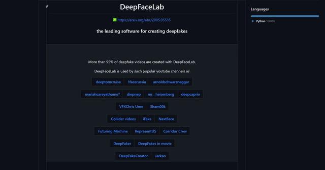 DeepFaceLab - The leading software for creating high-quality deepfake videos with an easy-to-use interface.