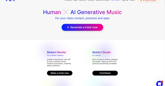 Mubert - Royalty-free music ecosystem for content creators, brands & developers.
