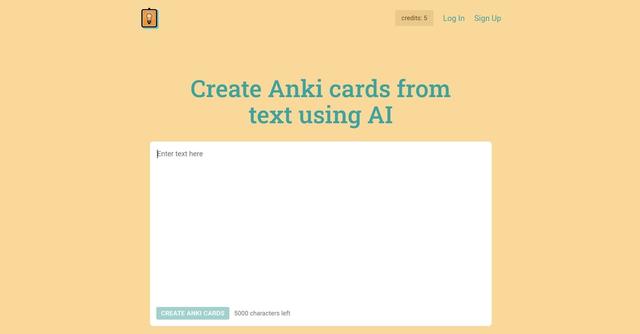 AI To Cards - Create Anki flashcards from text using AI