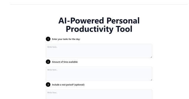 ProductiveGPT - Your AI-Powered Personal Productivity Tool
