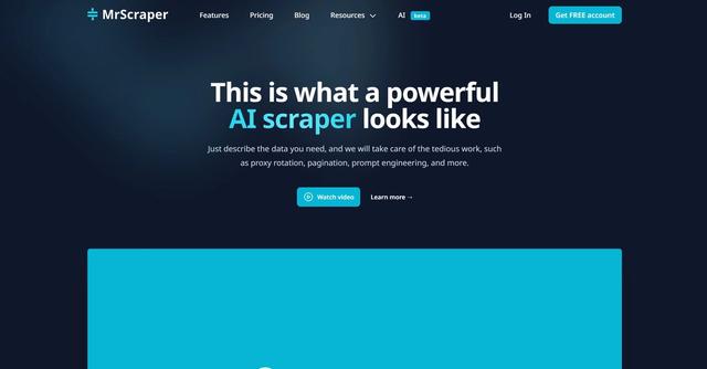 MrScrapper - Advanced web scraping tool powered by AI