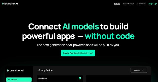 Brancher AI - Create & monetize AI-powered apps by connecting AI models