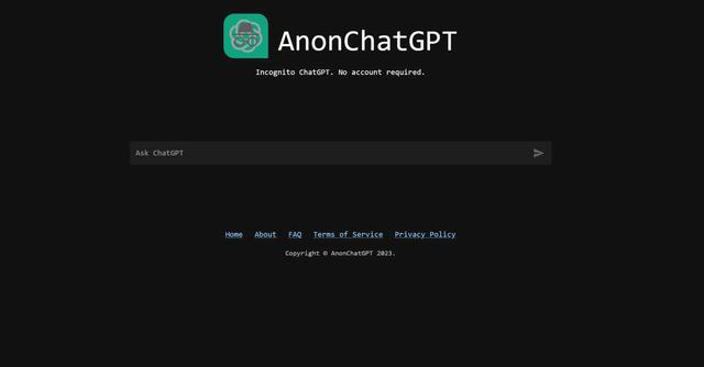 AnonChatGPT - Anonymous chat with no registration required.