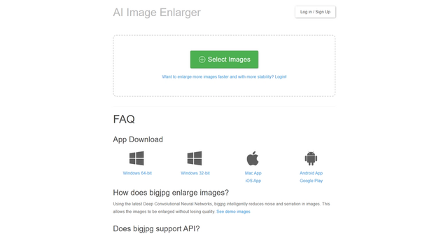 Bigjpg - Bigjpg is an image enlarging tool that uses Deep Convolutional Neural Networks to upscale images without compromising on quality.