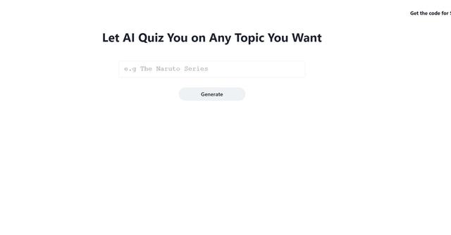 AIQuizMe - Generate varied-topic quizzes.