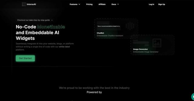 InteraxAI - No-Code Monetizable and Embeddable AI Widgets for your website